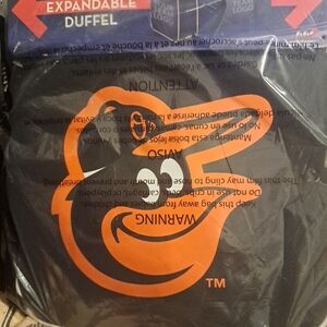 28" Oriole Black and Orange Duffel Bag